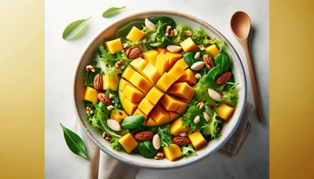 mango w sałatce