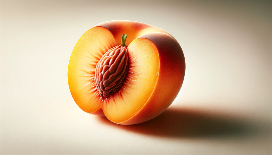przekrojona brzoskwinia